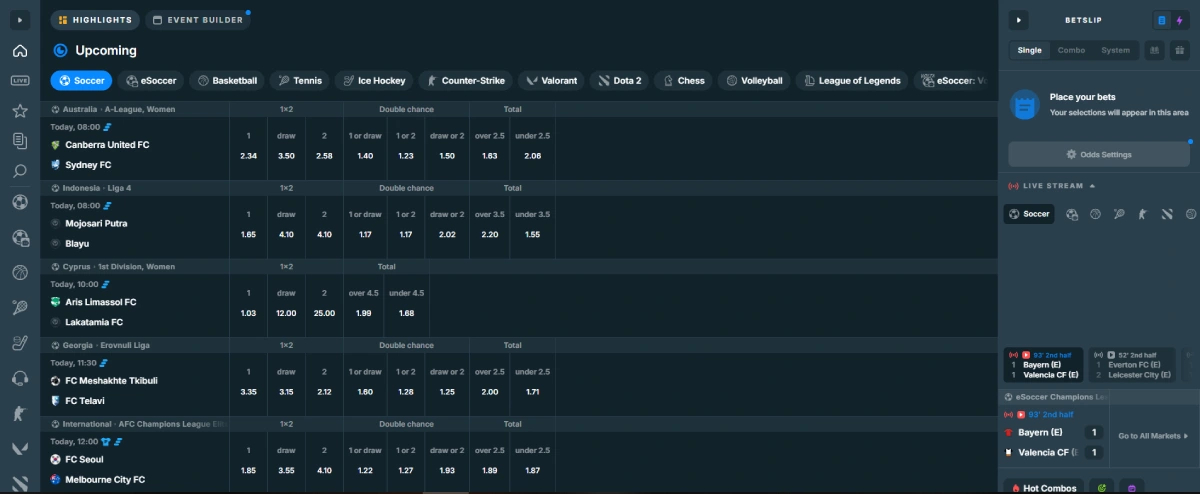 upspinz casino sport