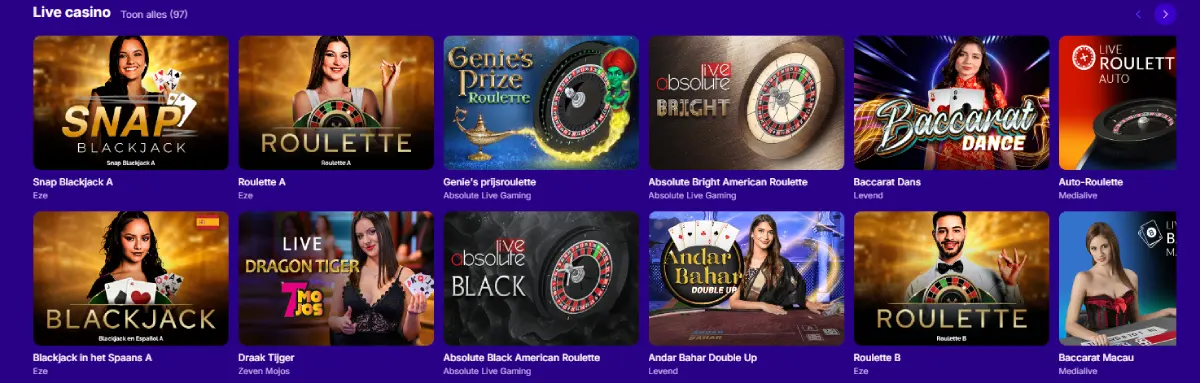 upspinz live casino